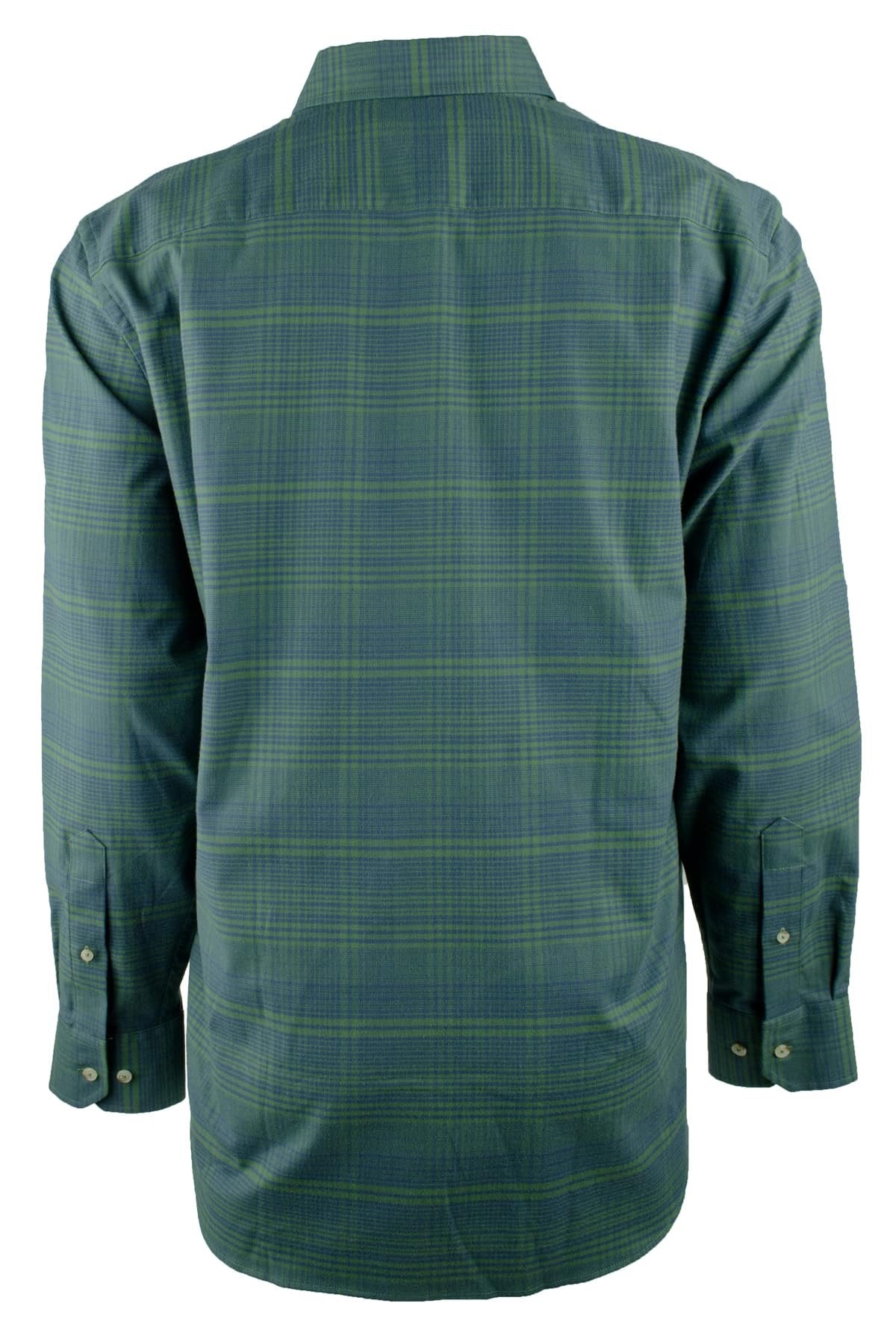 Men's Mainmast Plaid Stretch Button Down Shirt Frst Small Forest Men's Mainmast Plaid Stretch Button Down Shirt Frst Small Forest