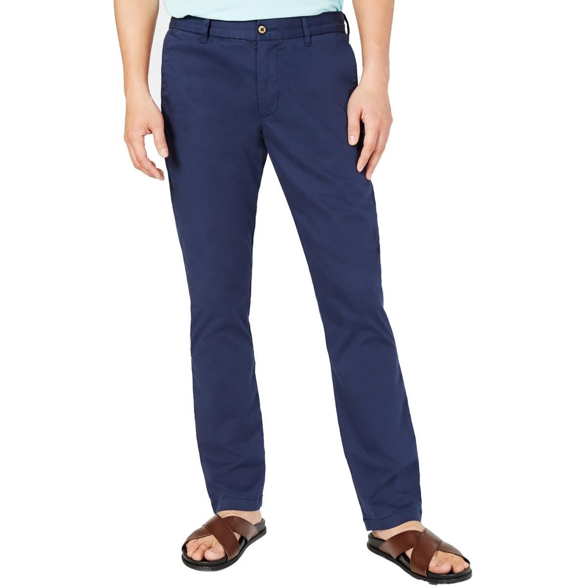 Tommy Bahama Men's Tencel Boracay Flat Front Chino Pants Maritime Blue 32x32
