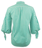 Customer Return Lauren Ralph Lauren Women's Striped Button-Down Shirt-G-L
