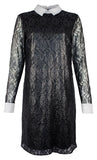 Michael Kors Women's Floral Metallic Lace Shift Shirt Dress