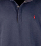 POLO RALPH LAUREN Men's Big & Tall Double-Knit Quarter Snap Pullover Shirt NVY XLT