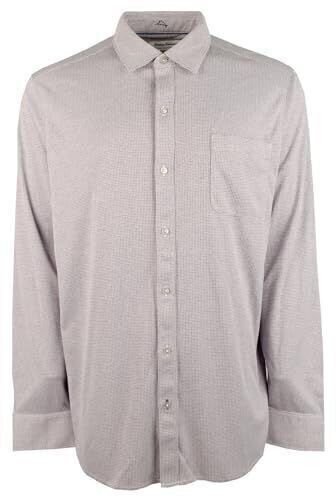 Tommy Bahama Men's Big & Tall San Lucio Houndstooth Long Sleeve Shirt Deep Grape 3XLB