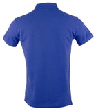 Polo Ralph Lauren Mens Custom Fit Mesh Polo Shirt (New Sapphire Blue Red Pony, Small)