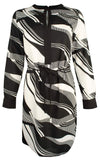 Ralph Lauren Women's Print Crepe Drawstring Dress