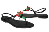 Two City Kids New York Women's Bouquet T-Strap Sandals-BP-6M