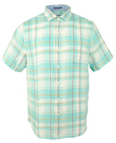 Tommy Bahama Men's Plaid Lauderdale Linen Camp Shirt-DA-S