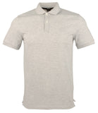 Hugo Boss Men's Pallas Pique Short Sleeve Polo Shirt Small Open Gray