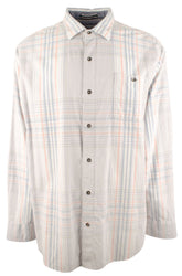 Tommy Bahama Men's BigTall Coastline Corduroy Surf Plaid Long Sleeve Shirt