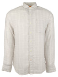 $128 Tommy Bahama Men's, Ventana Plaid Linen Camp Shirt, Rose Ash, XXL