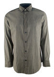 Hugo Boss Men's Regular Fit Lukas Long Sleeve Dress Shirt Small Gray