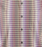 Camisa Tommy Bahama de manga larga Surf Springs Stripe Camp para hombre, color violeta oscuro, talla mediana