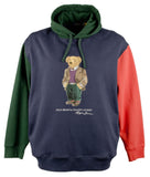 POLO RALPH LAUREN Men's Big & Tall Polo Bear Fleece Hoodie Mlt 3XB Multi