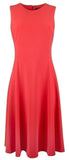 Women's Red Sleeveless Dress-R-2