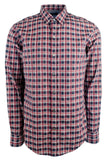 Hugo Boss Men's Slim Fit Long Sleeve Buttin Down Shirt 2XL Red Multi