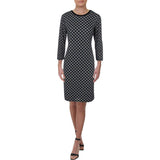 Lauren Ralph Lauren Women's Edjarra Printed 3/4 Sleeves Casual Dress