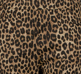 Michael Kors Plus Size Cheetah Print Ponte Knit Pull On Ankle Pants 3X