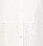 Tory Burch Women's Patchwork Eyelet Shirt Blouse-NI-4