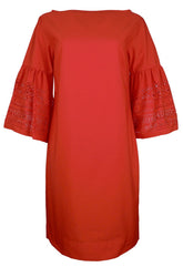 Lauren Ralph Lauren Women's Lacer Cut Bell Sleeve Dress