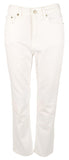 LAUREN Ralph Lauren High-Rise Straight Ankle Jeans in White Wash White Wash 16 28