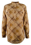 Lauren Ralph Lauren Women's Plaid Crepe Tunic Shirt-BM-XS