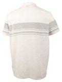 Michael Kors Men's Striped Moisture Wicking Short Sleeved Polo Shirt SH XXL