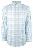 Camisa deportiva a cuadros Southern Tide Intercoastal Palm Canyon para hombre, talla pequeña, color agua de lluvia