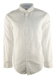 Customer Return Hugo Boss Men's Slim Fit Rod Long Sleeve Sport Shirt 2XL White