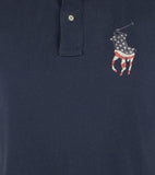 Men's Big and Tall Mesh Polo Shirt-N-LT Navy