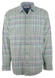 Men's Big Tall Coastline Corduroy Verde Plaid Shirt 2XLT