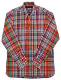 Ralph Lauren Men's Plaid Poplin Bleecker Pocket Sport Shirt OM S