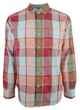 Tommy Bahama Men's Heredia Yarn Long Sleeve Button Down Shirts Plum Raisin XL