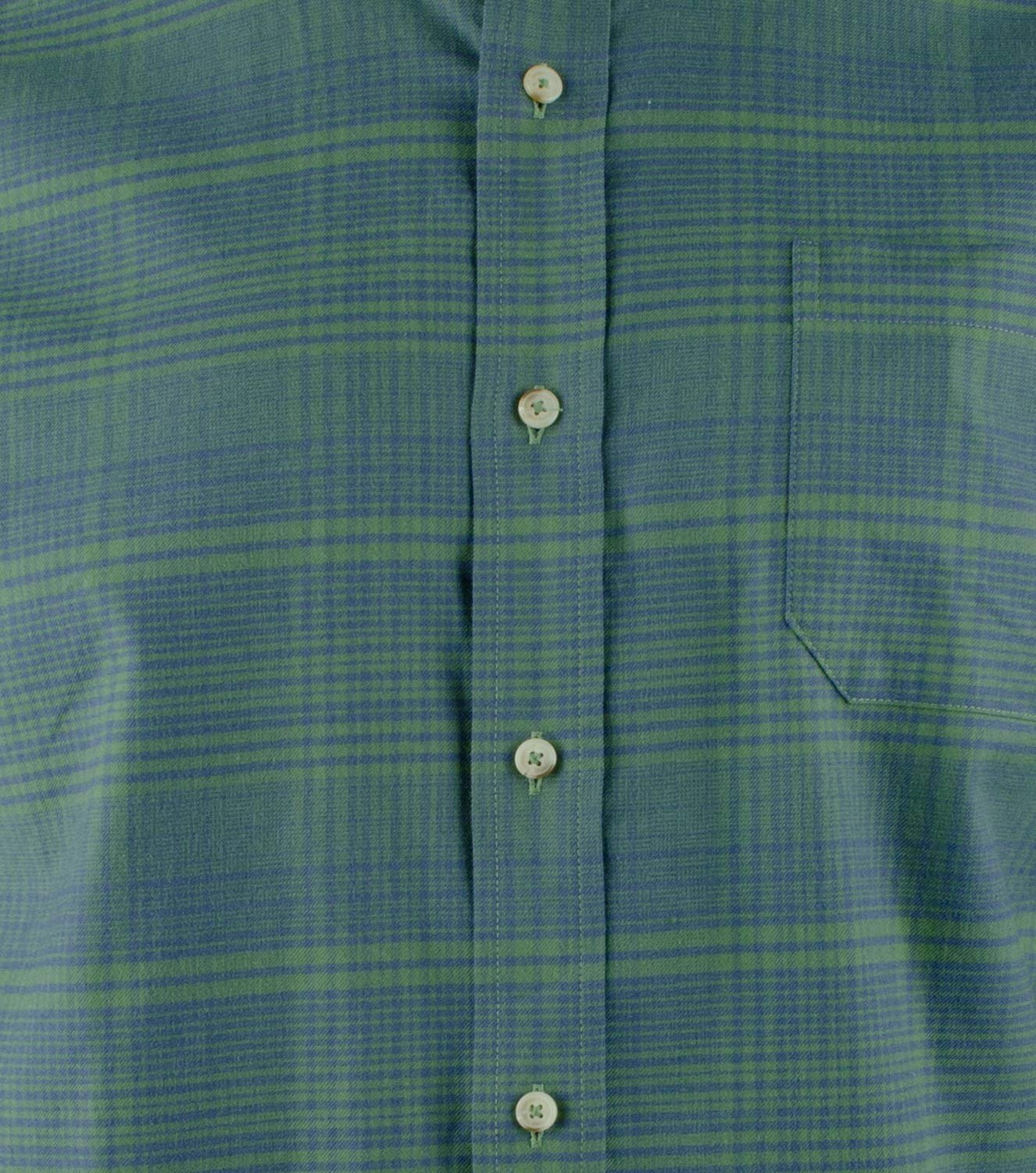 Men's Mainmast Plaid Stretch Button Down Shirt Frst Small Forest Men's Mainmast Plaid Stretch Button Down Shirt Frst Small Forest