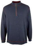 Tommy Bahama Flipshore Sudadera reversible con media cremallera para hombre Meritage Wine Small