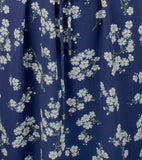 Lauren Ralph Lauren Women's Floral Long Sleeve Dress Blue 8