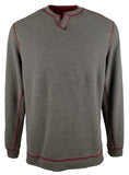 Tommy Bahama Men's Flipshore Abaco Reversible Sweatshirt Black Cherry Heather 3XB