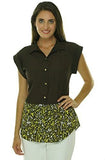 Michael Kors Women's Colorblock Print Blouse Top ALW L