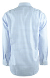 Hugo Boss Men's Enzo Plaid Regular Fit Long Sleeve Shirt 15.5 (32-33) Pastel Blue