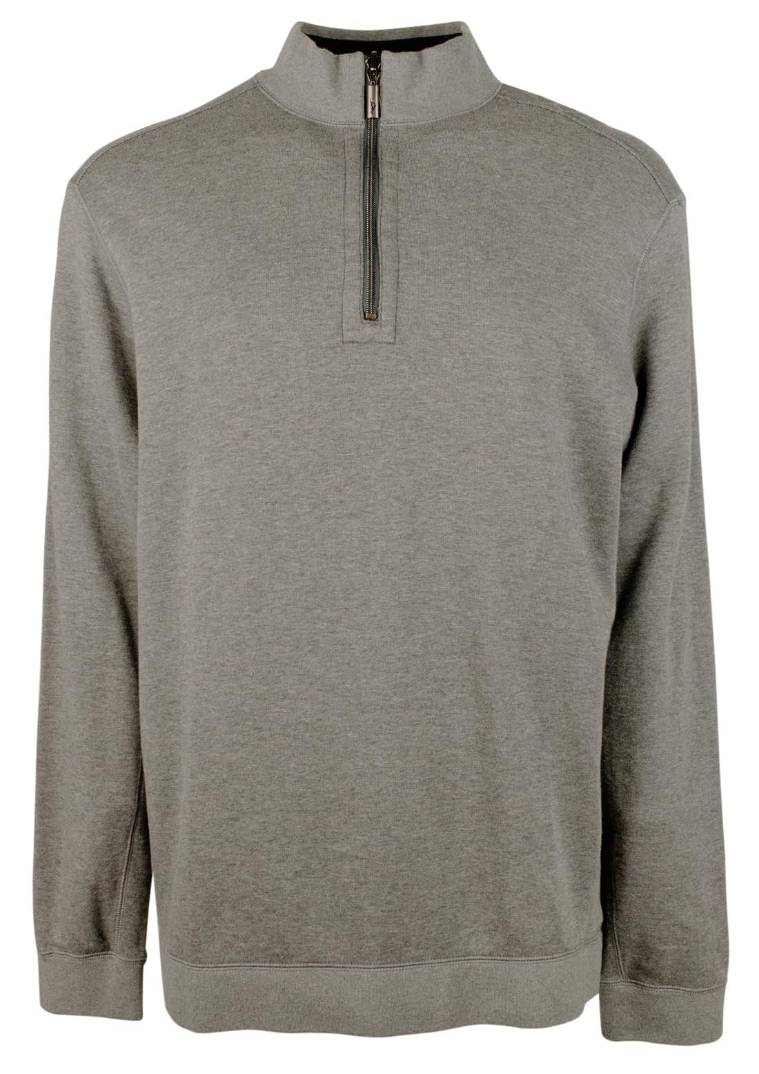 Tommy Bahama Men's Big & Tall Flip Coast Reversible Pullover Sweatshirt 4XB Coal Heather