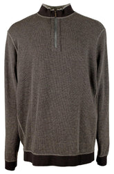 Tommy Bahama Men's Big & Tall Flip Coast Half-Zip Reversible Pullover Sweatshirt 3XLT Coal Heather