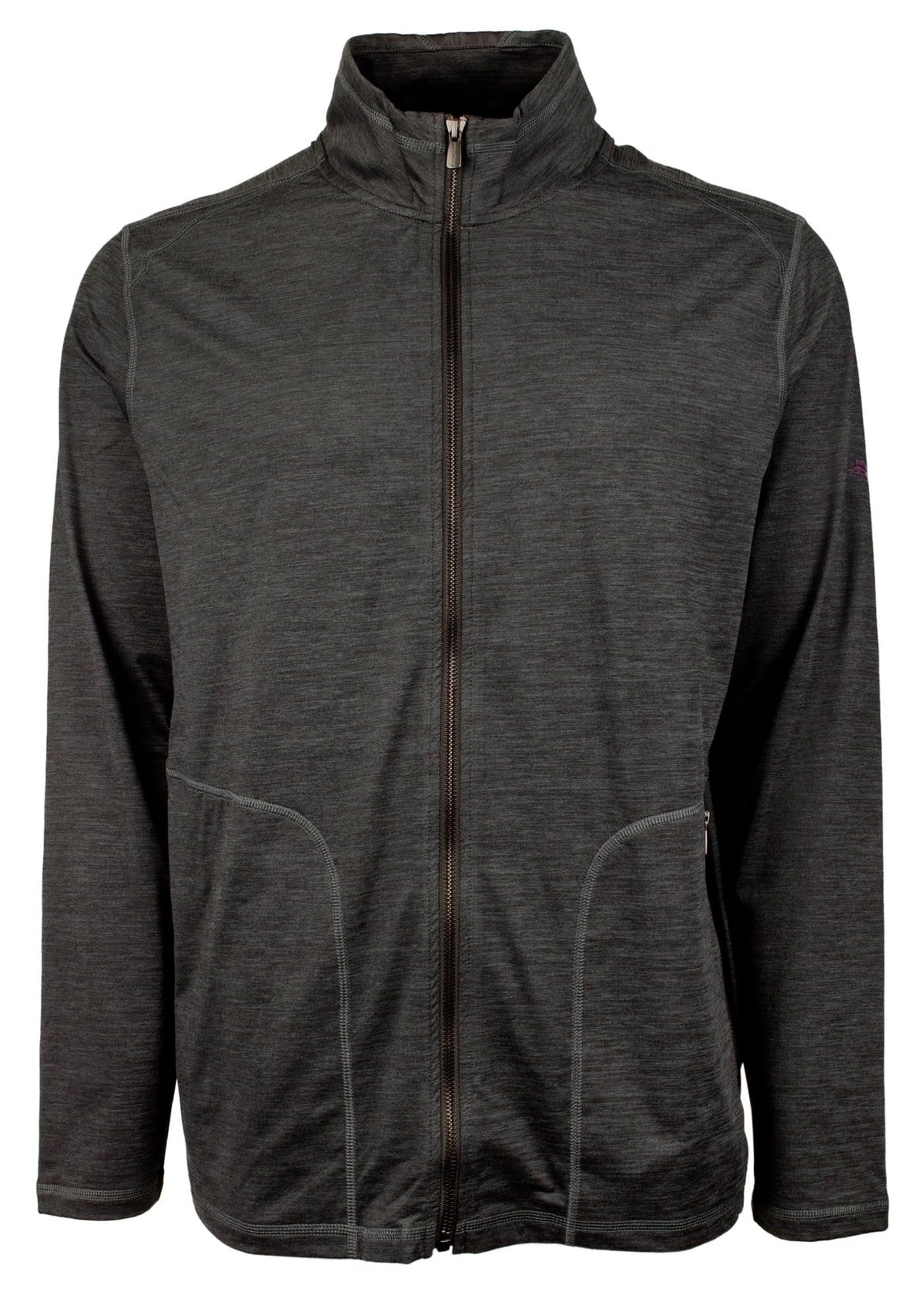 Tommy Bahama Men's New Roger Point Full Zip IslandZone Sweatshirt Jacket Coal Small