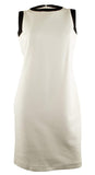 LAUREN RALPH LAUREN Women's Sleeveless Dress, Pearl/Black, 10US/CA 14UK