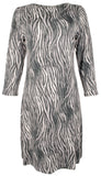 Vestido Tommy Bahama Darcy Zesty Zebra para mujer, gris tormenta, talla extra pequeña