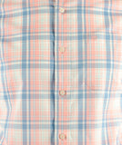 Men's LS Beach Lagoon Plaid Long Sleeve Shirt LC Small