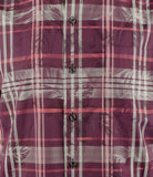 Camisa a cuadros hula de Tommy Bahama para hombre, color ron baya, talla XL