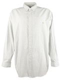 Polo Ralph Lauren Men's Big and Tall Gingham Long Sleeves Shirt Gry 4XLT