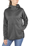 The North Face Women's Cozy Slacker Full Zip Sweat Jacket Large Dark Grey Heather