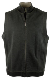Tommy Bahama - Chaleco reversible con cremallera completa Flipsider para hombre, talla mediana