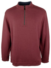 Tommy Bahama Men's Flipshore Half Zip Reversible Pullover Sweatshirt Meritage Wine Small