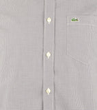 Lacoste Men's Regular Fit Micro Gingham Long Sleeves Shirt