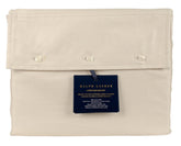 Ralph Lauren Home Organic Cotton Lovan Jacquard King Flat Sheet Platinum
